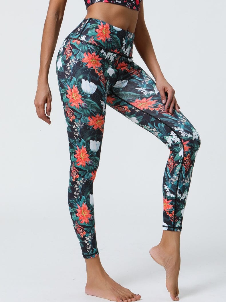 Legging Sculptant Tropical - Fusion | Yogaova