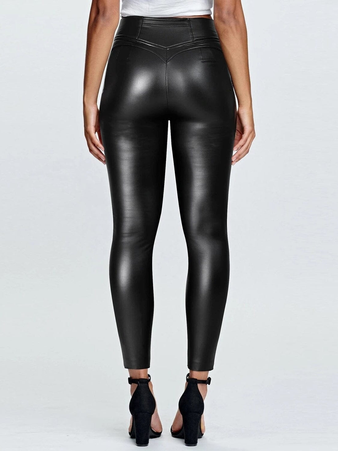 Legging Simili Cuir Affinant | Yogaova