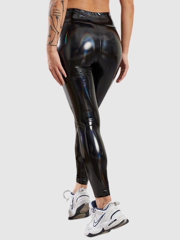 Legging Simili Cuir Aspect Pétrole - Nelya | Yogaova