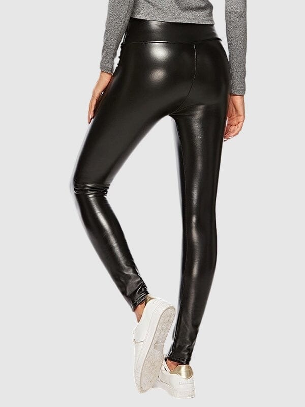 Legging Simili Cuir Brillant | Yogaova