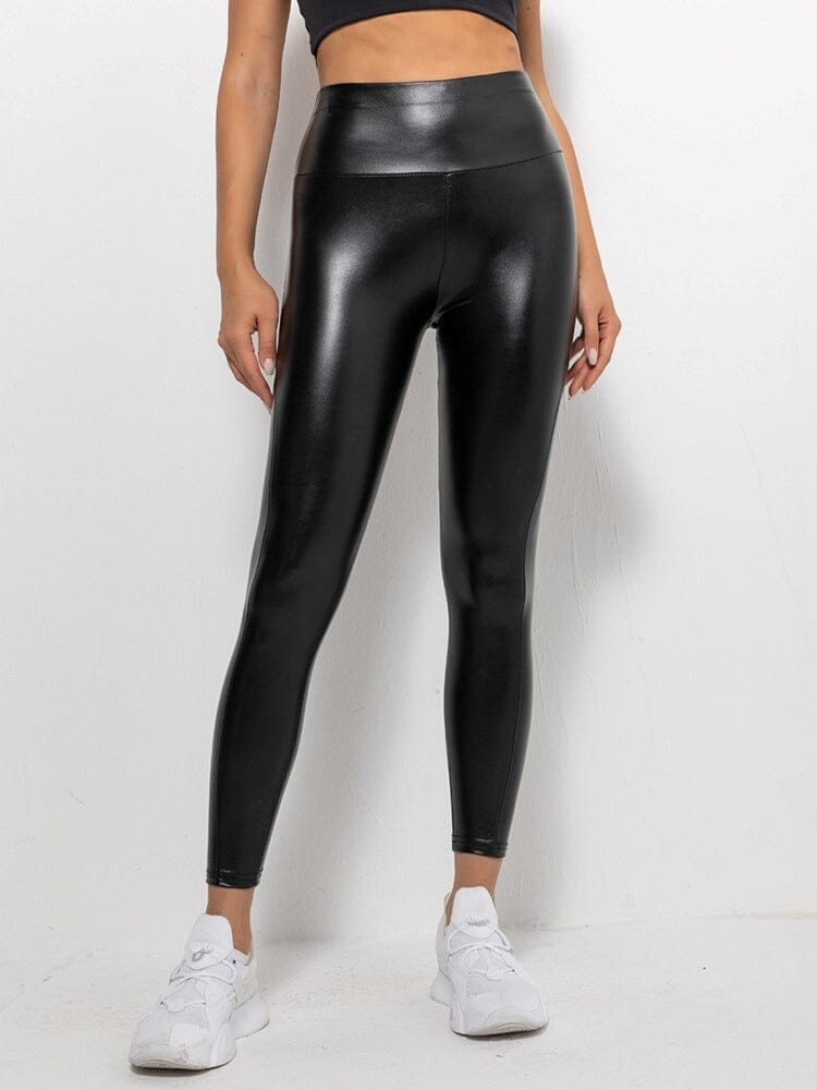 Legging Simili Cuir Gainant | Yogaova