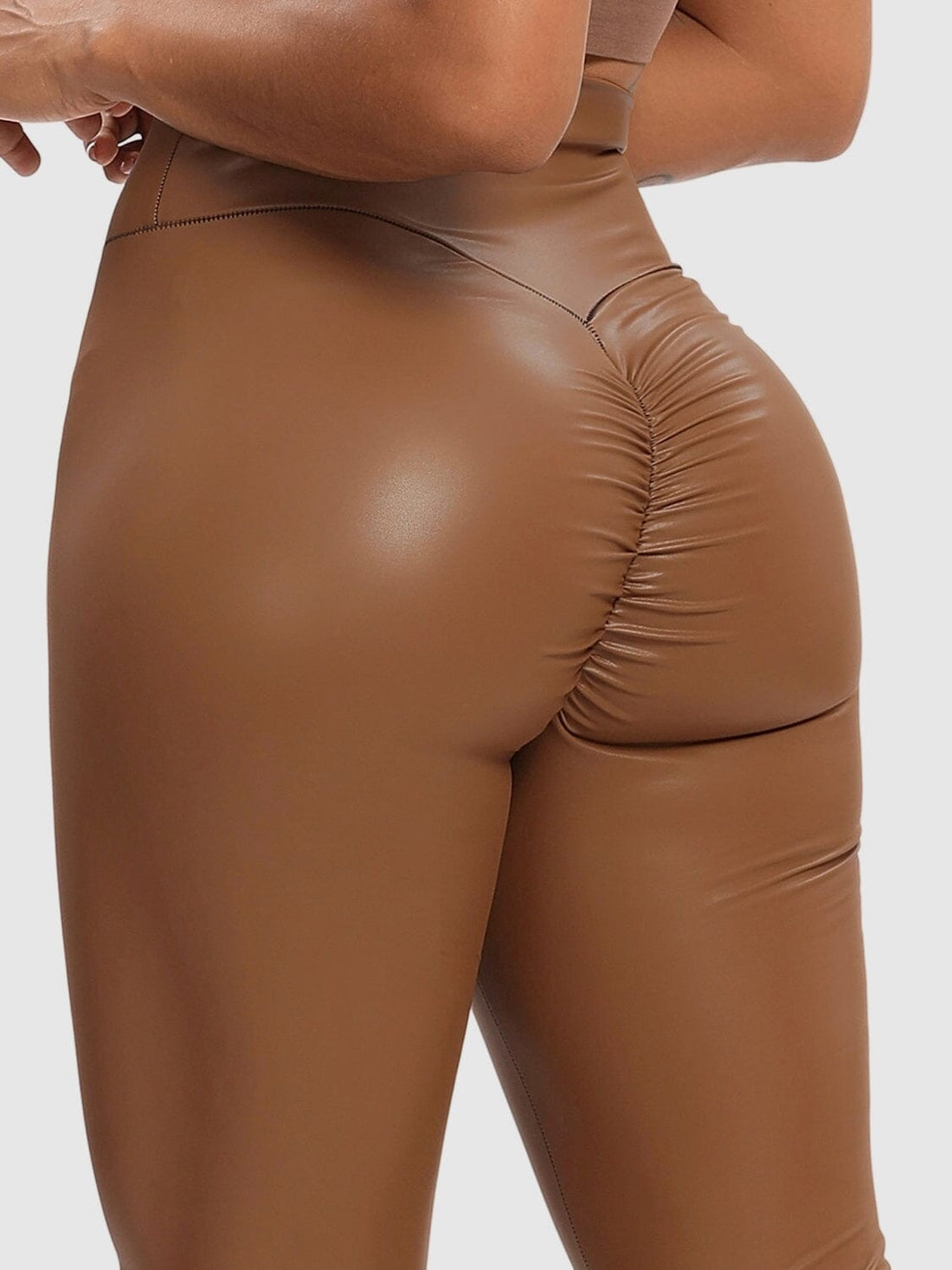 Legging Simili Cuir Galbant Push Up | Yogaova