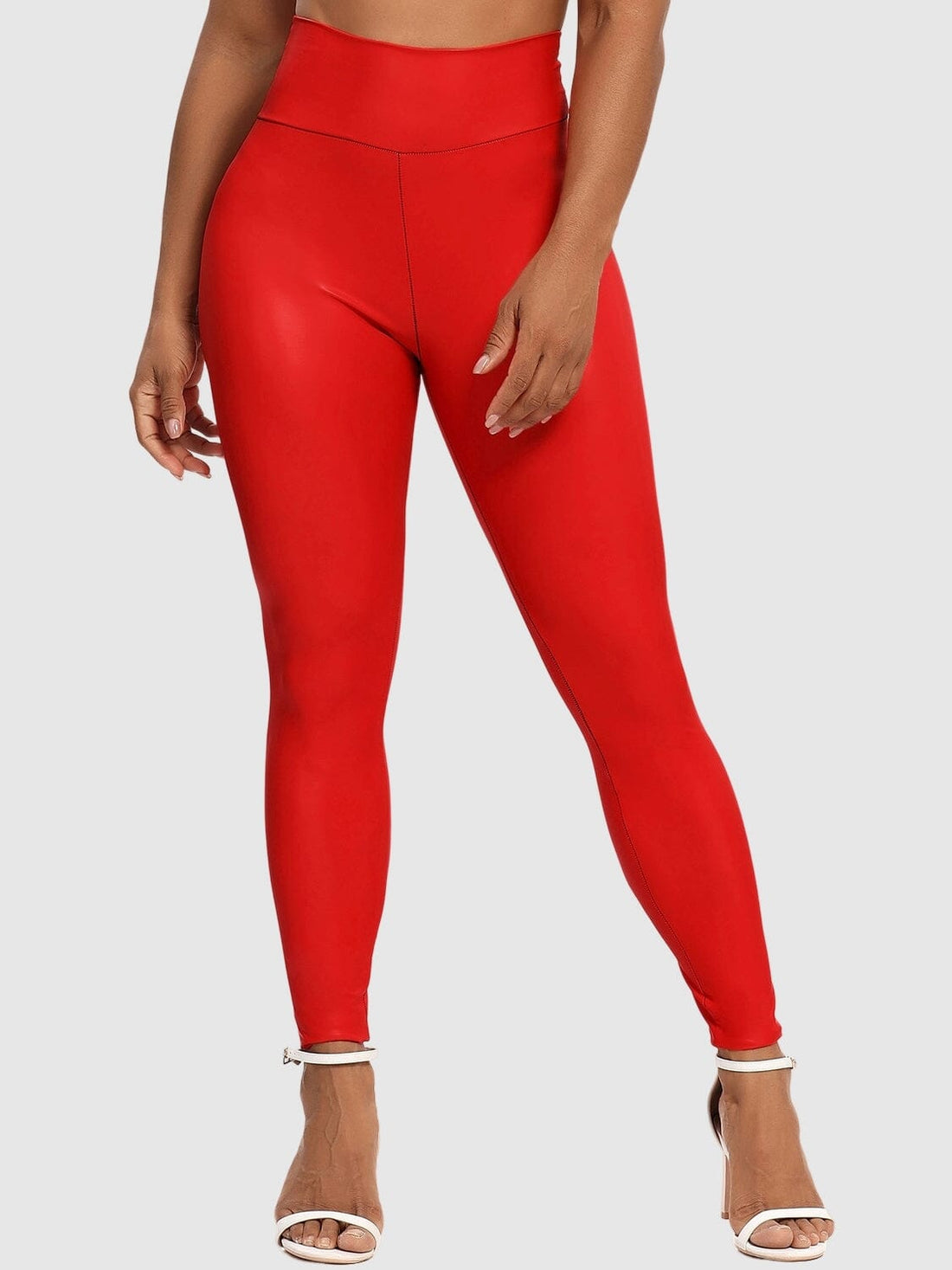 Legging Simili Cuir Galbant Push Up | Yogaova