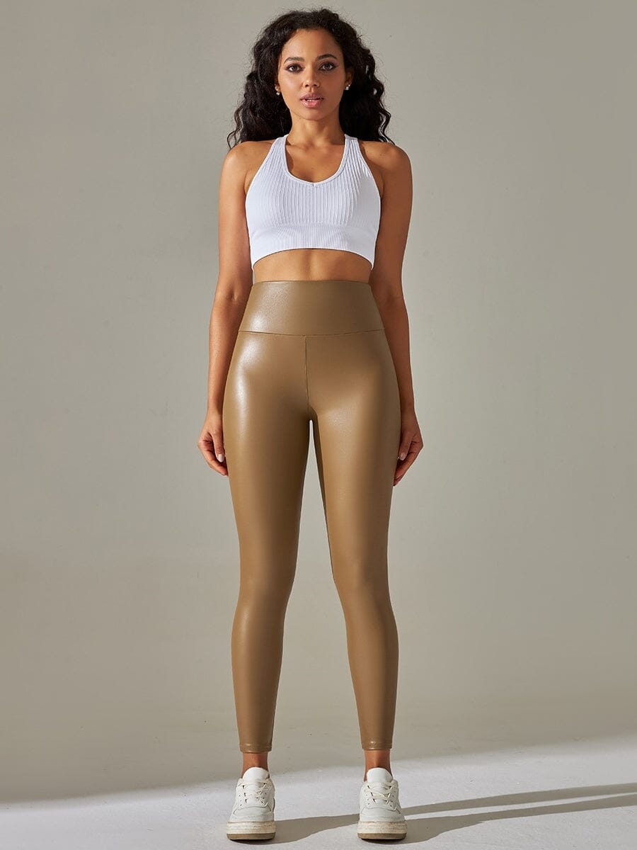 Legging Simili Cuir Sculptant | Yogaova