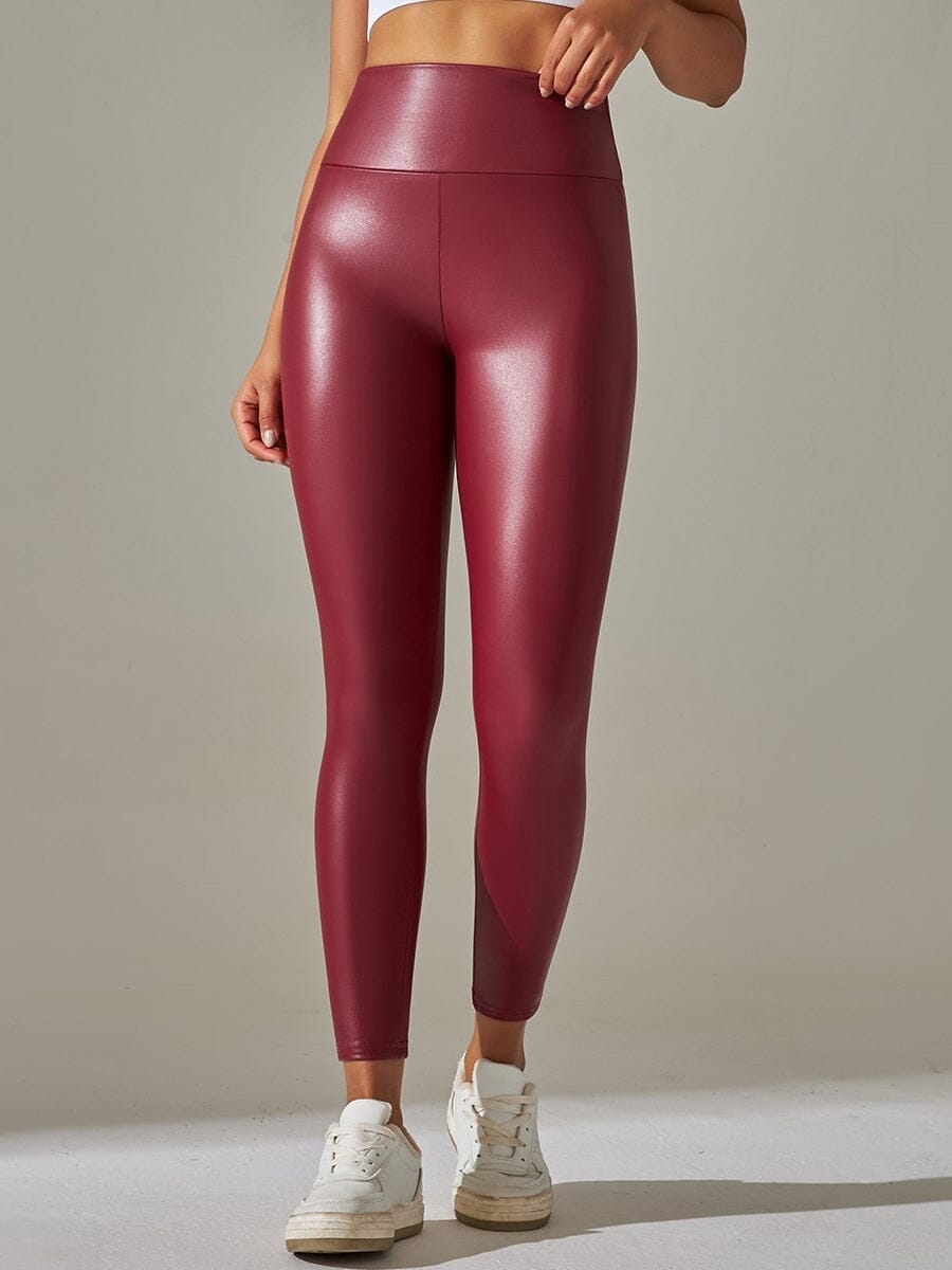 Legging Simili Cuir Sculptant | Yogaova
