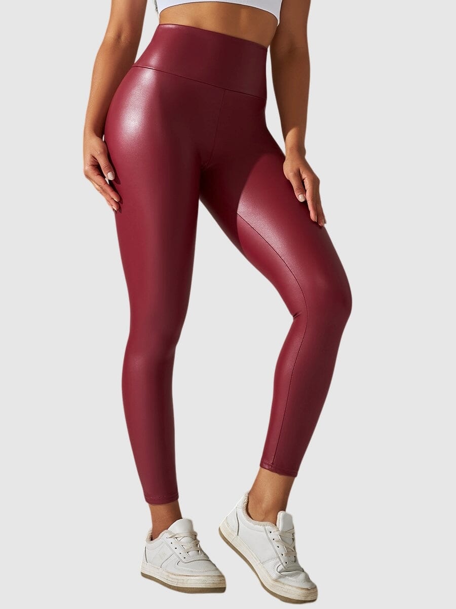 Legging Simili Cuir Sculptant | Yogaova