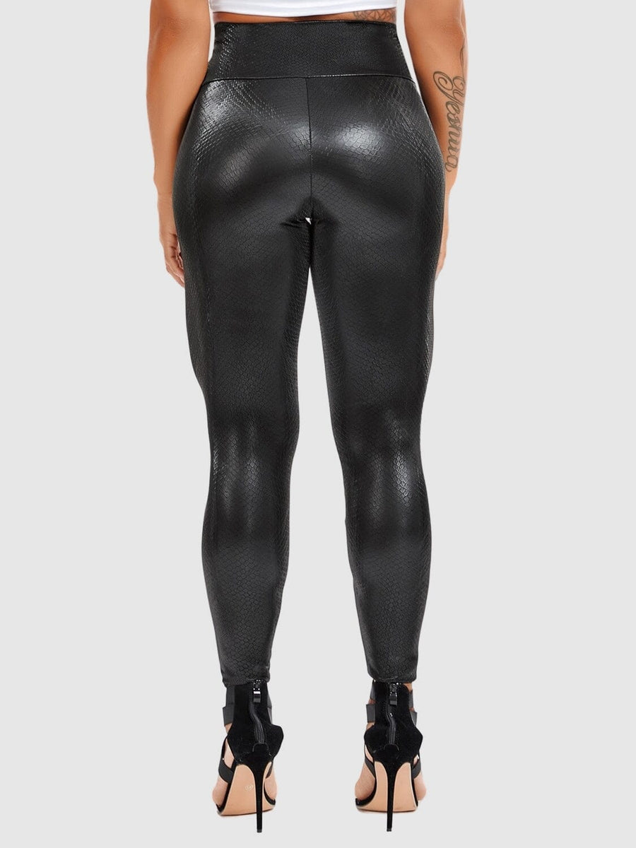 Legging Simili Cuir Serpent | Yogaova