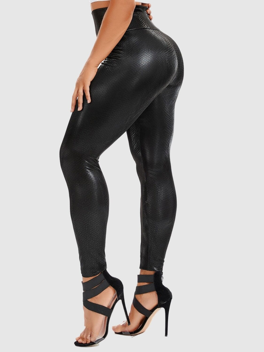 Legging Simili Cuir Serpent | Yogaova
