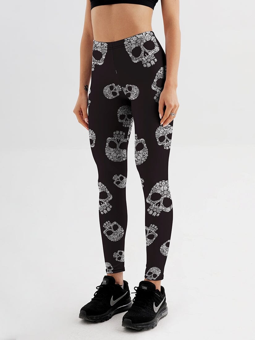Legging Skull Têtes de Mort | Yogaova