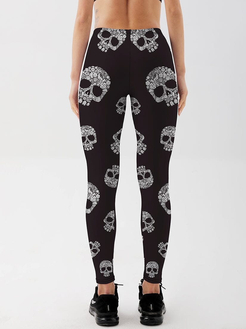 Legging Skull Têtes de Mort | Yogaova