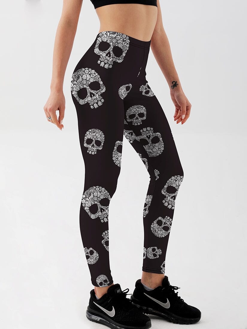 Legging Skull Têtes de Mort | Yogaova