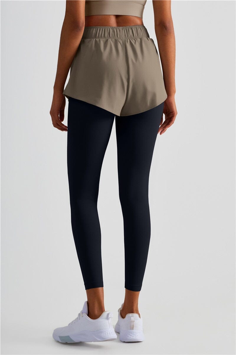 Legging Sport 2 en 1 avec Short, Poche | Yogaova