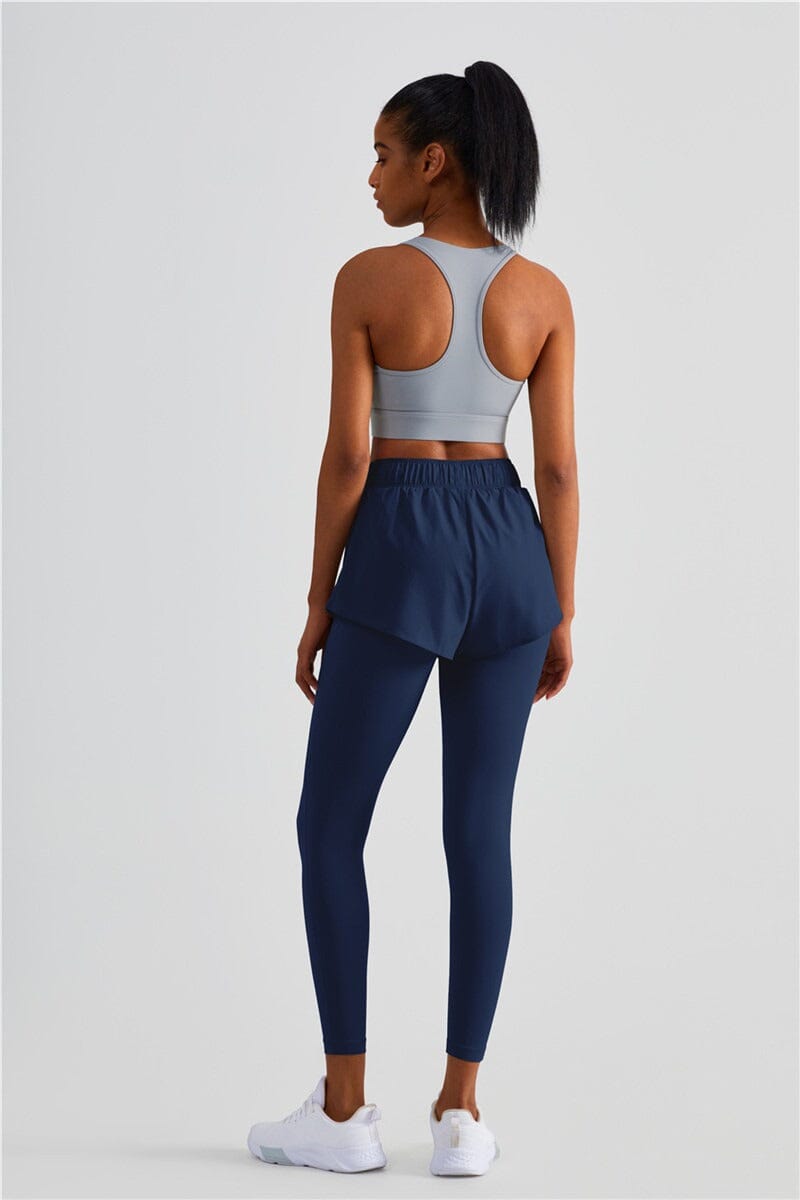Legging Sport 2 en 1 avec Short, Poche | Yogaova