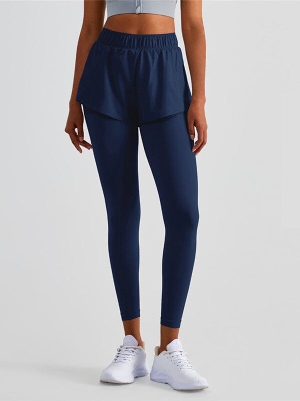 Legging Sport 2 en 1 avec Short, Poche | Yogaova