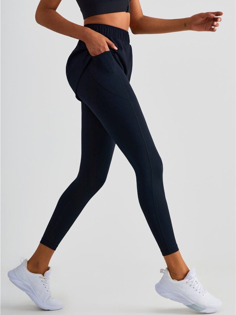 Legging Sport 2 en 1 avec Short, Poche | Yogaova