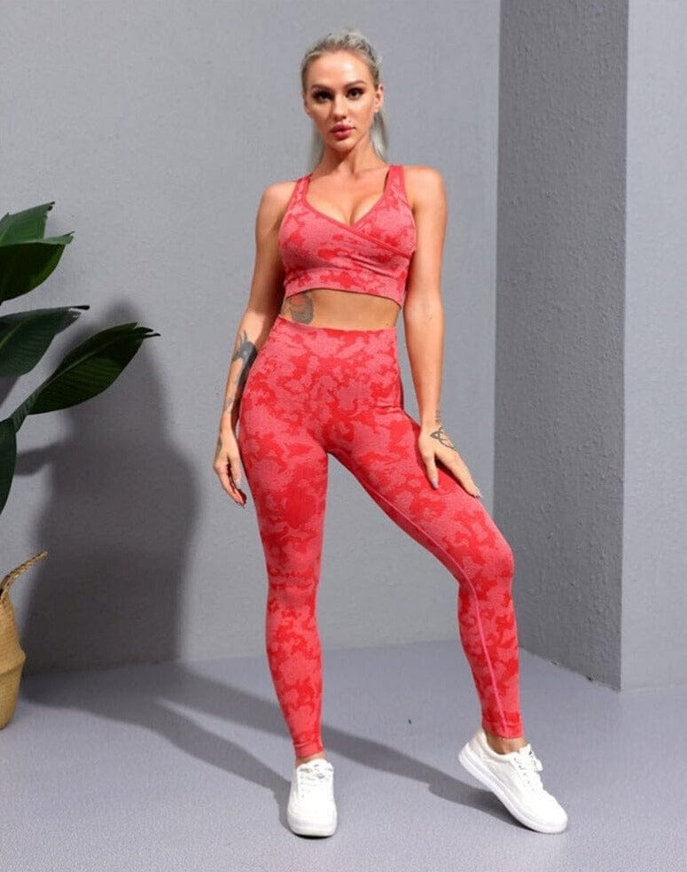 Legging Sport Camouflage Sans Couture | Yogaova