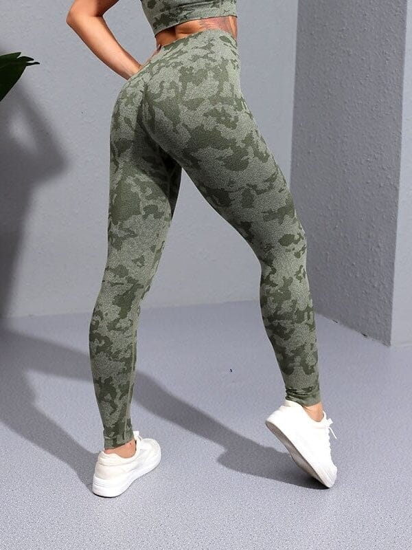 Legging Sport Camouflage Sans Couture | Yogaova