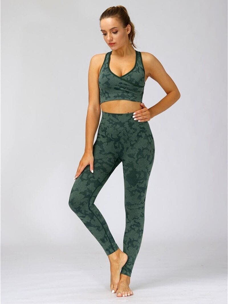 Legging Sport Camouflage Sans Couture | Yogaova