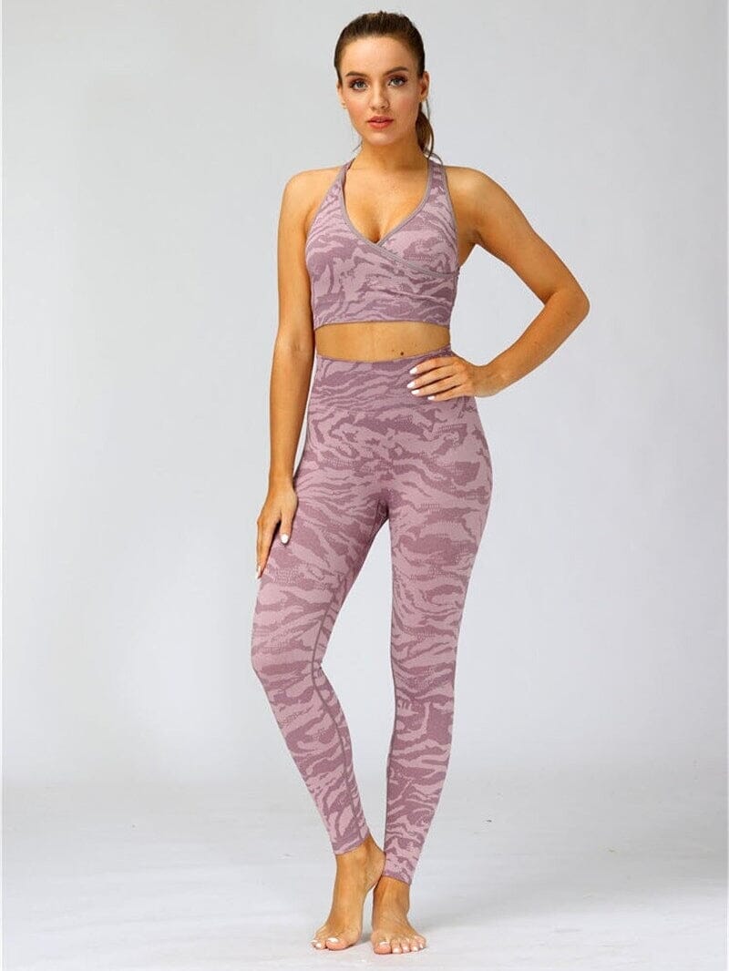 Legging Sport Camouflage Sans Couture | Yogaova