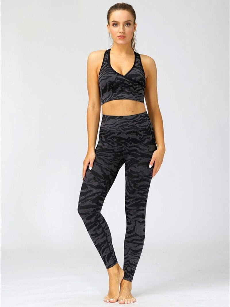 Legging Sport Camouflage Sans Couture | Yogaova