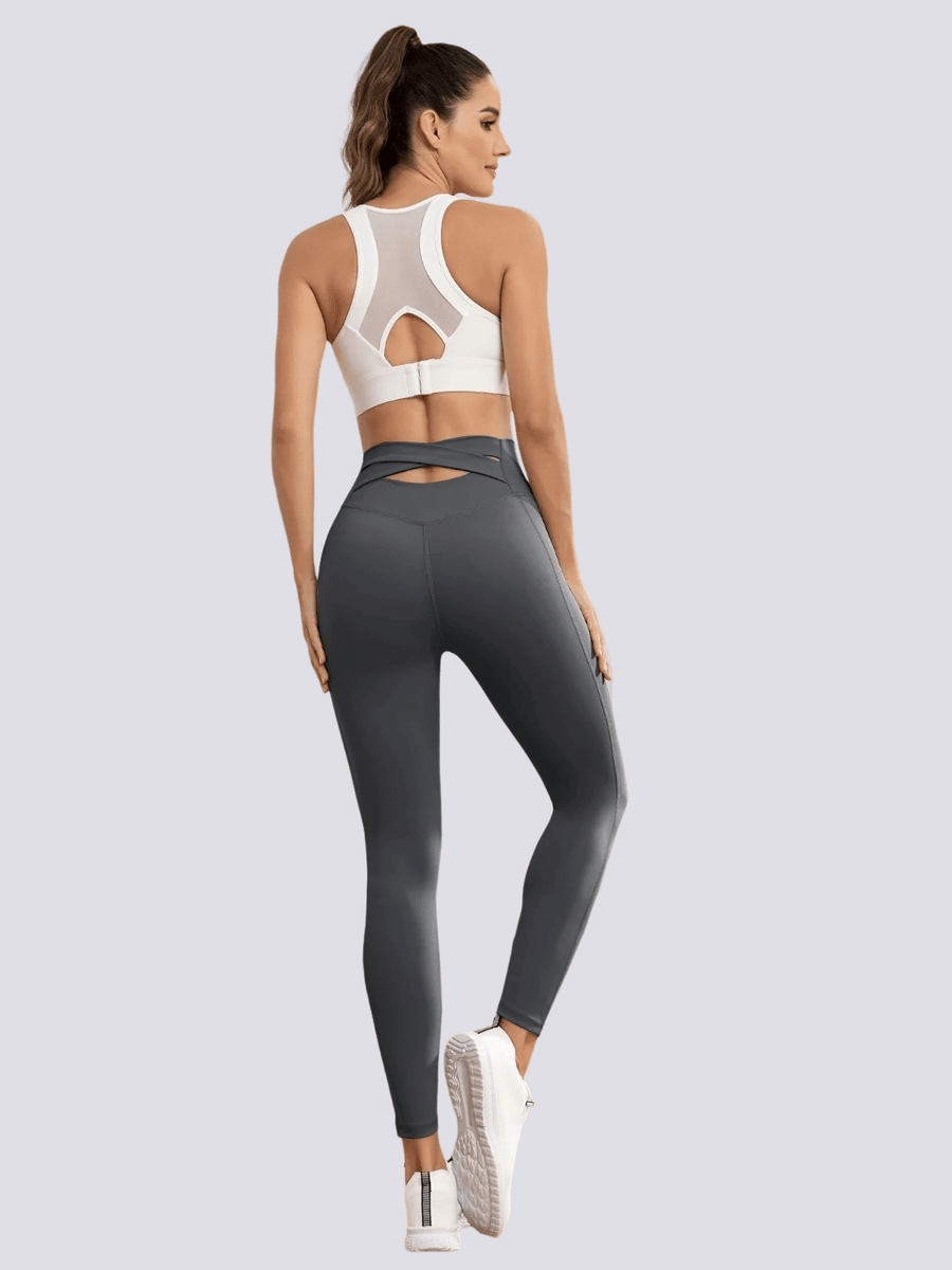 Legging Sport Ceinture Croisée Ouverte | Yogaova