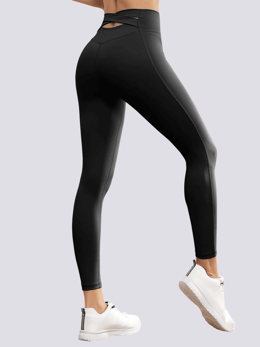 Legging Sport Ceinture Croisée Ouverte | Yogaova
