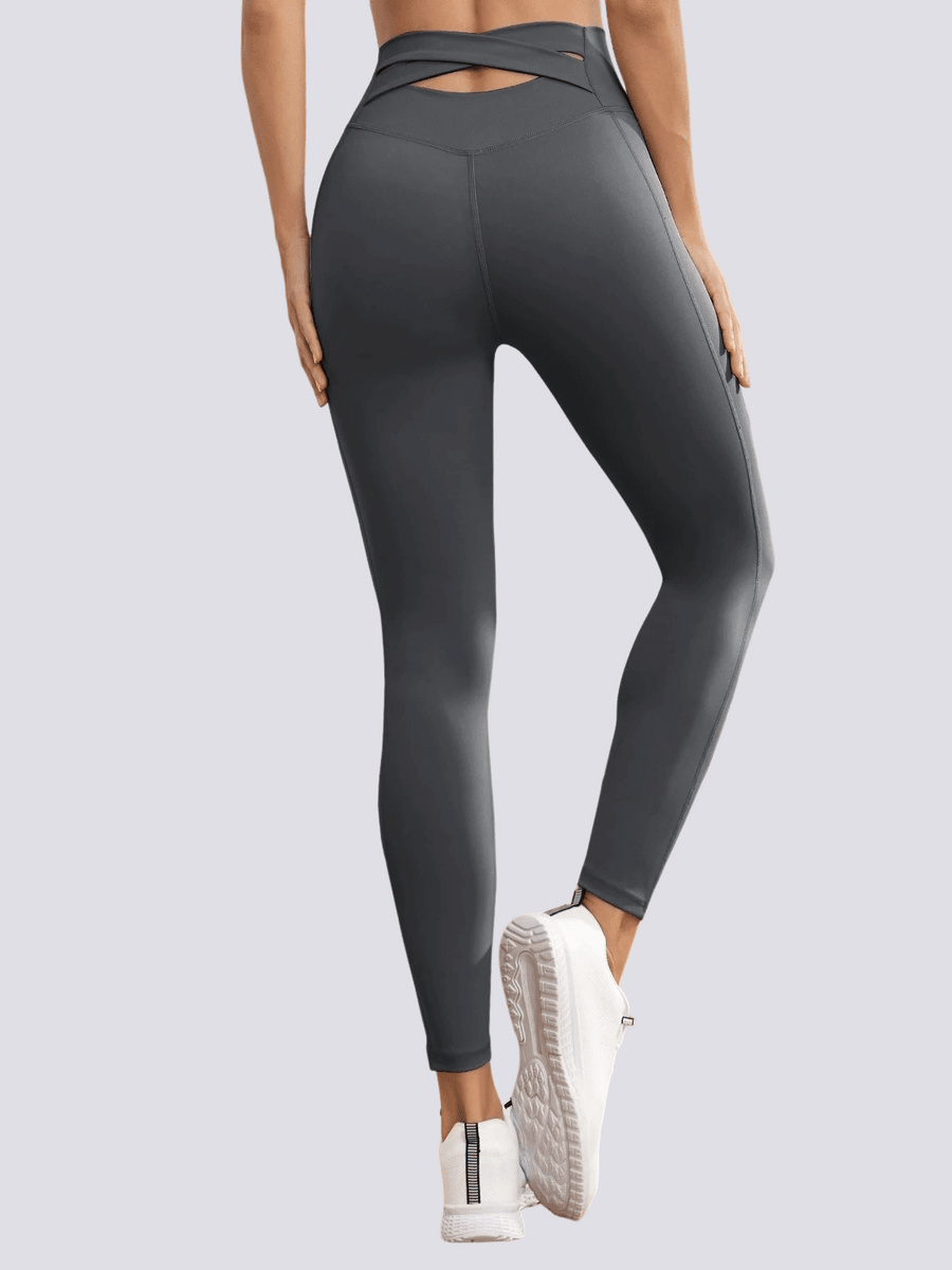 Legging Sport Ceinture Croisée Ouverte | Yogaova