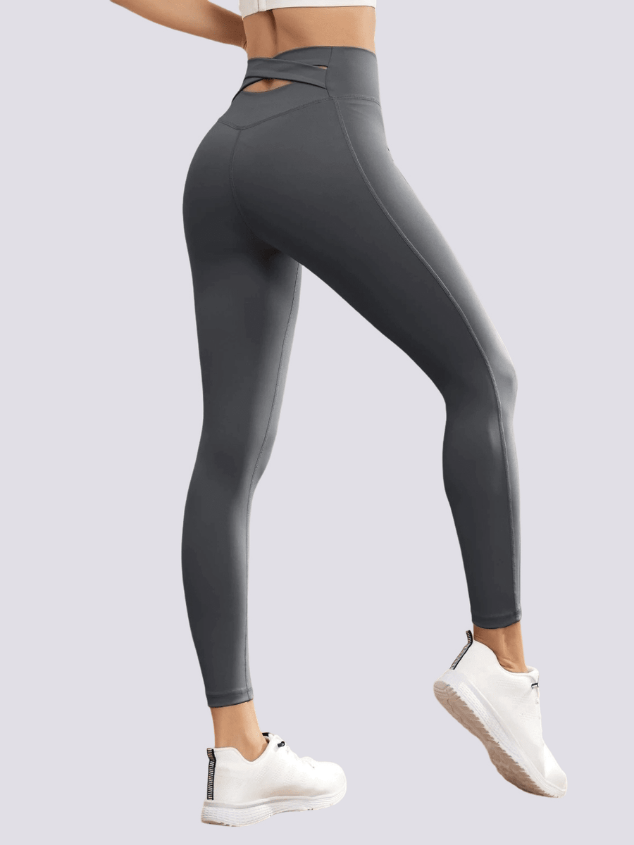 Legging Sport Ceinture Croisée Ouverte | Yogaova