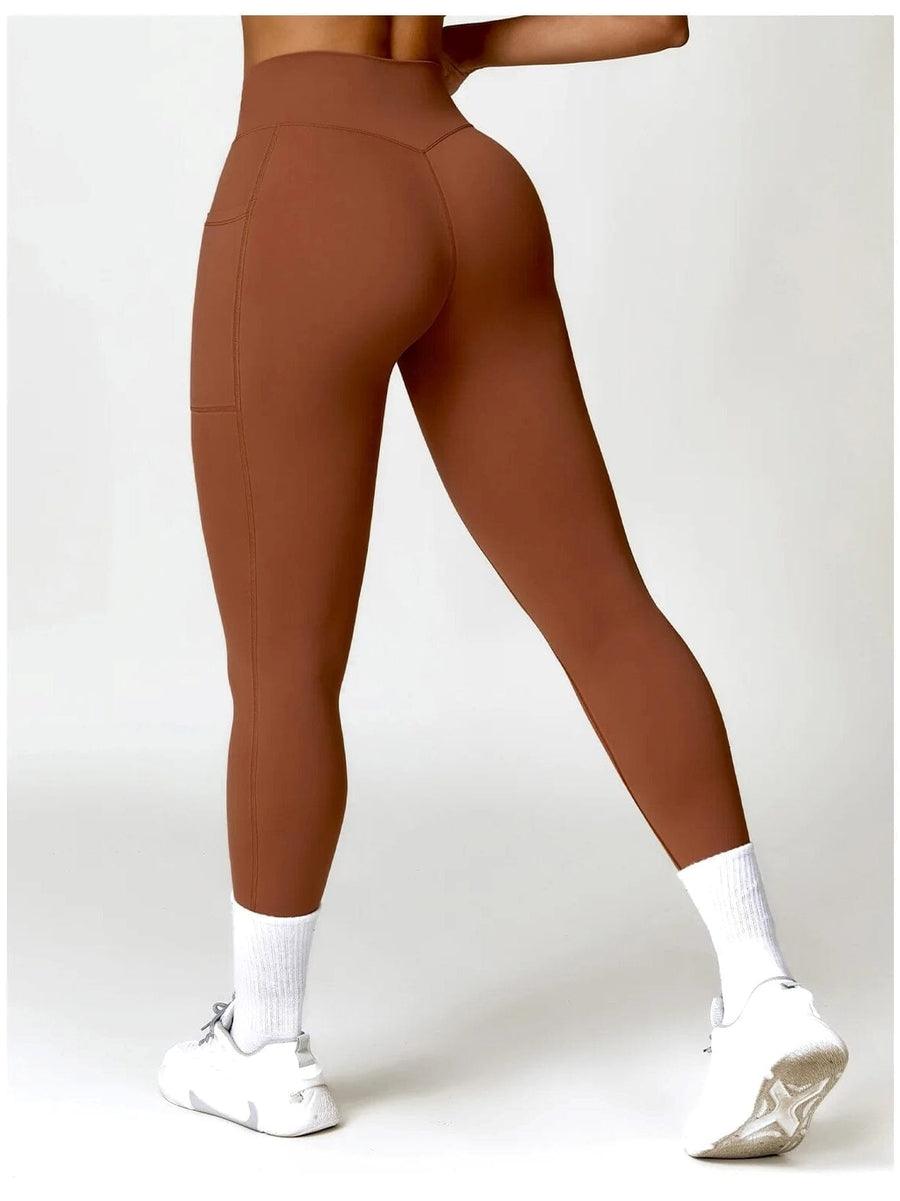 Legging Sport Ceinture Plissée - Tendance 2024 | Yogaova