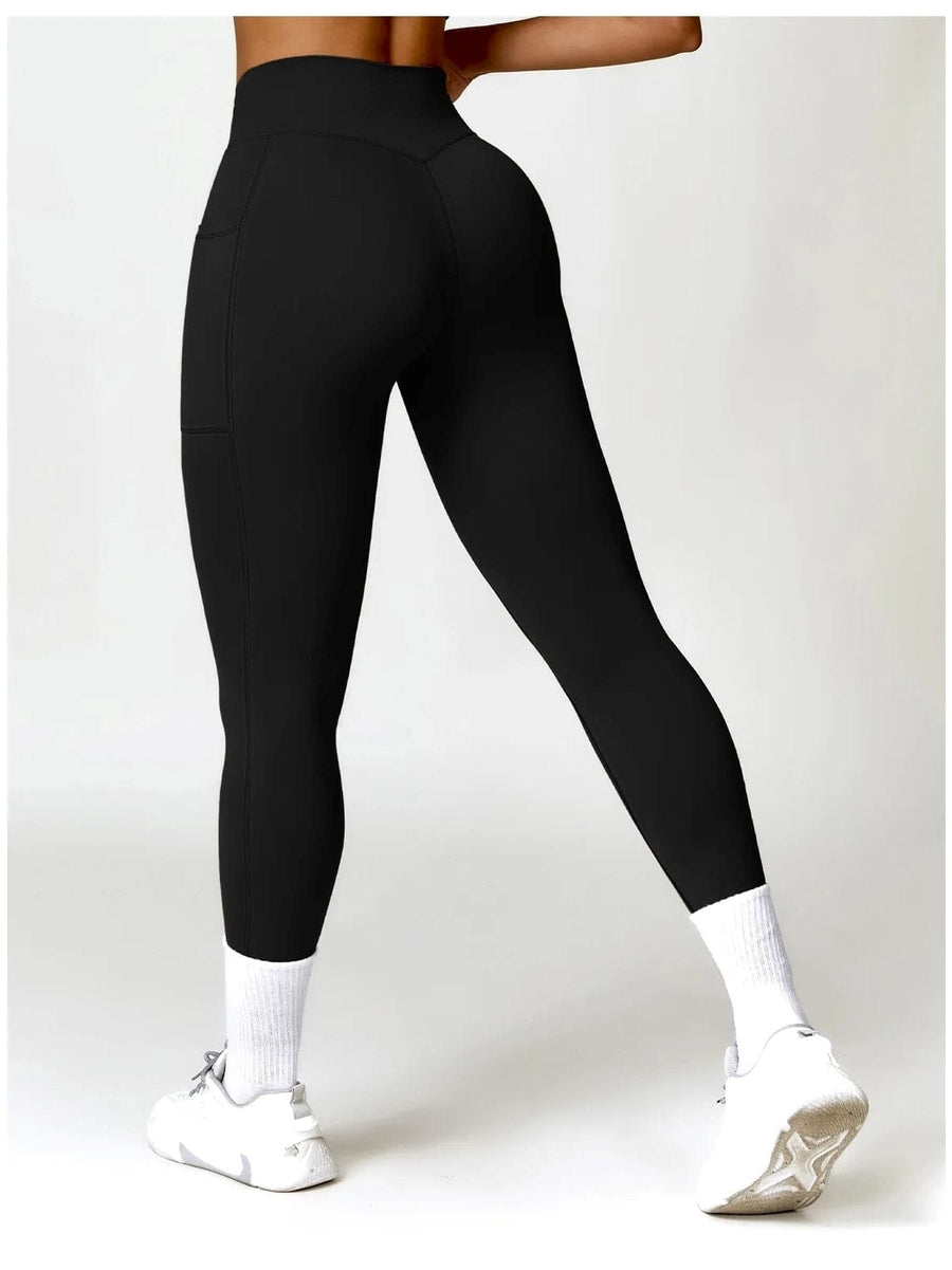 Legging Sport Ceinture Plissée - Tendance 2024 | Yogaova