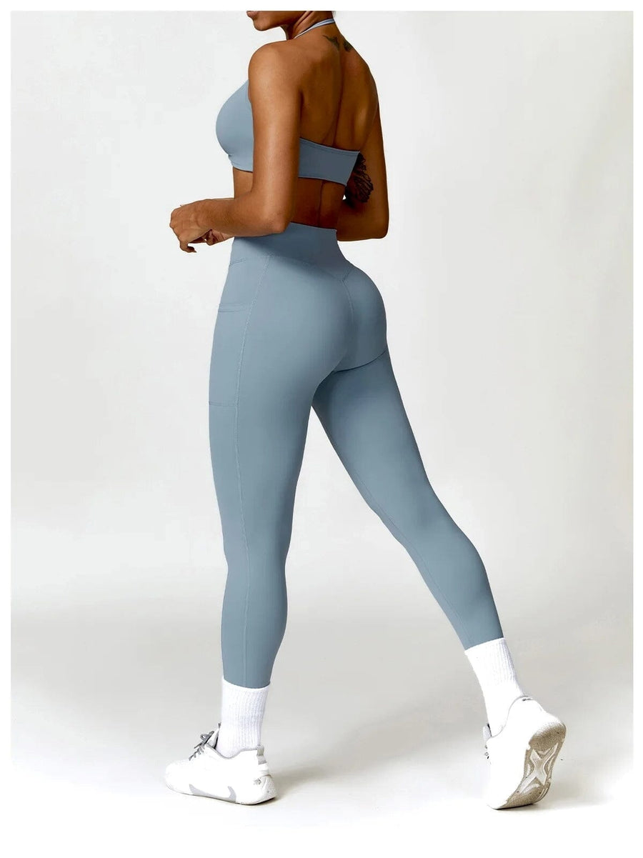 Legging Sport Ceinture Plissée - Tendance 2024 | Yogaova