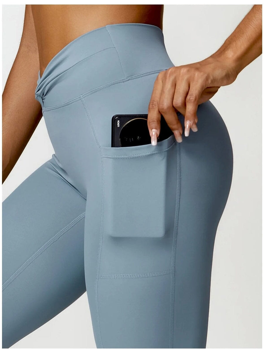 Legging Sport Ceinture Plissée - Tendance 2024 | Yogaova