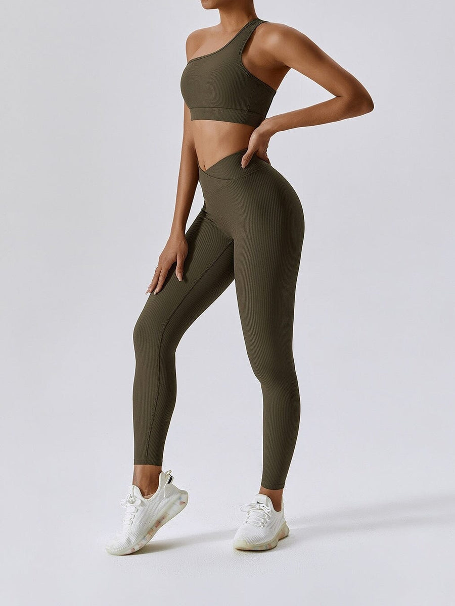 Legging Sport Côtelé Taille Croisée - Melissa | Yogaova