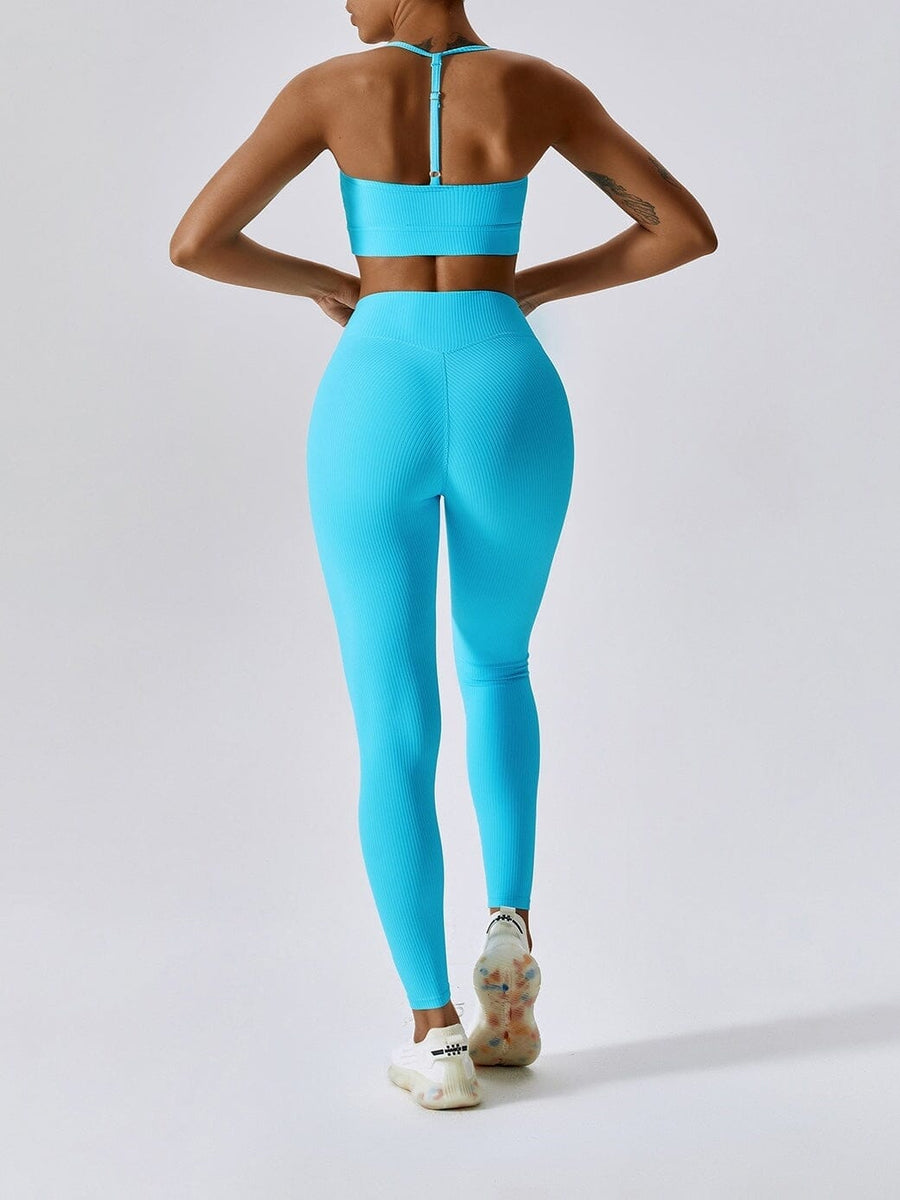 Legging Sport Côtelé Taille Croisée - Melissa | Yogaova