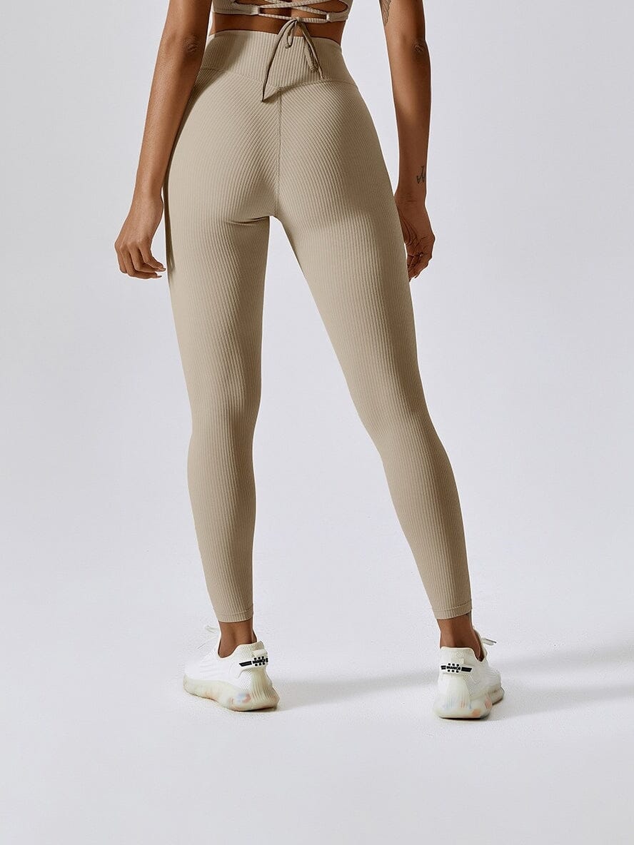 Legging Sport Côtelé Taille Croisée - Melissa | Yogaova