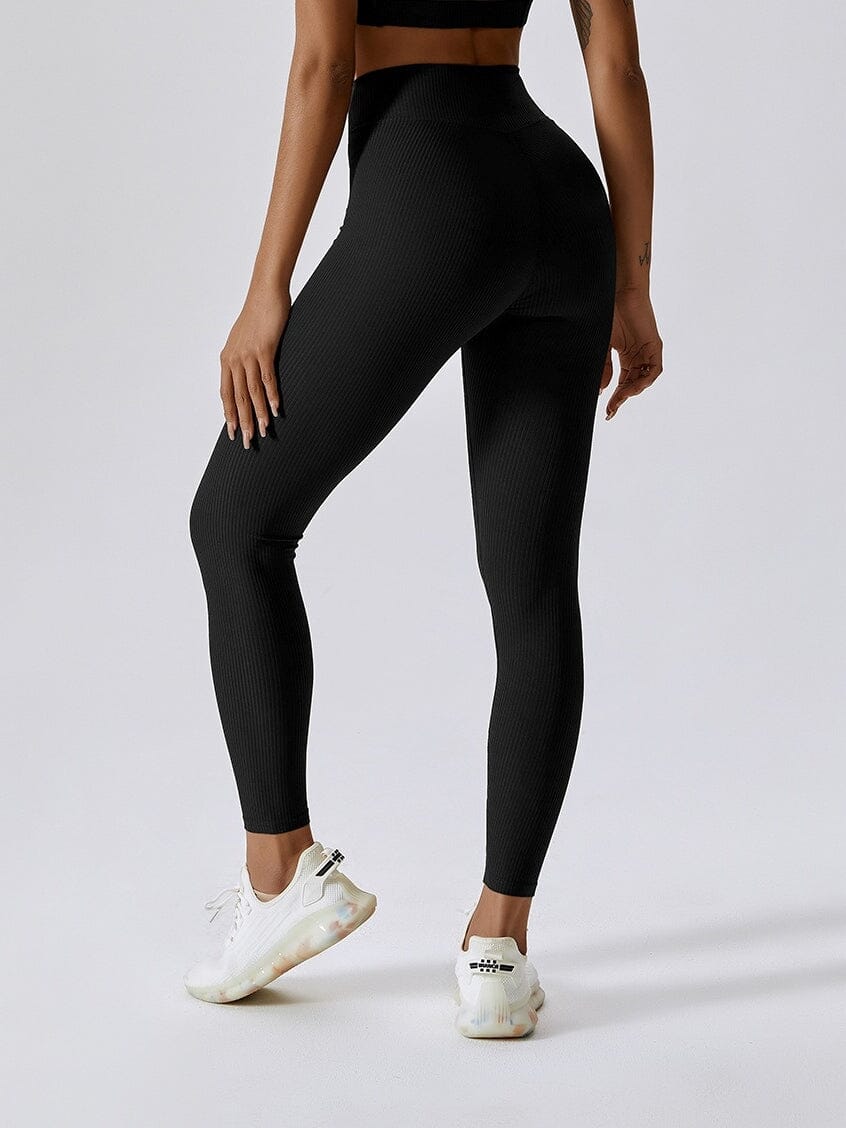 Legging Sport Côtelé Taille Croisée - Melissa | Yogaova