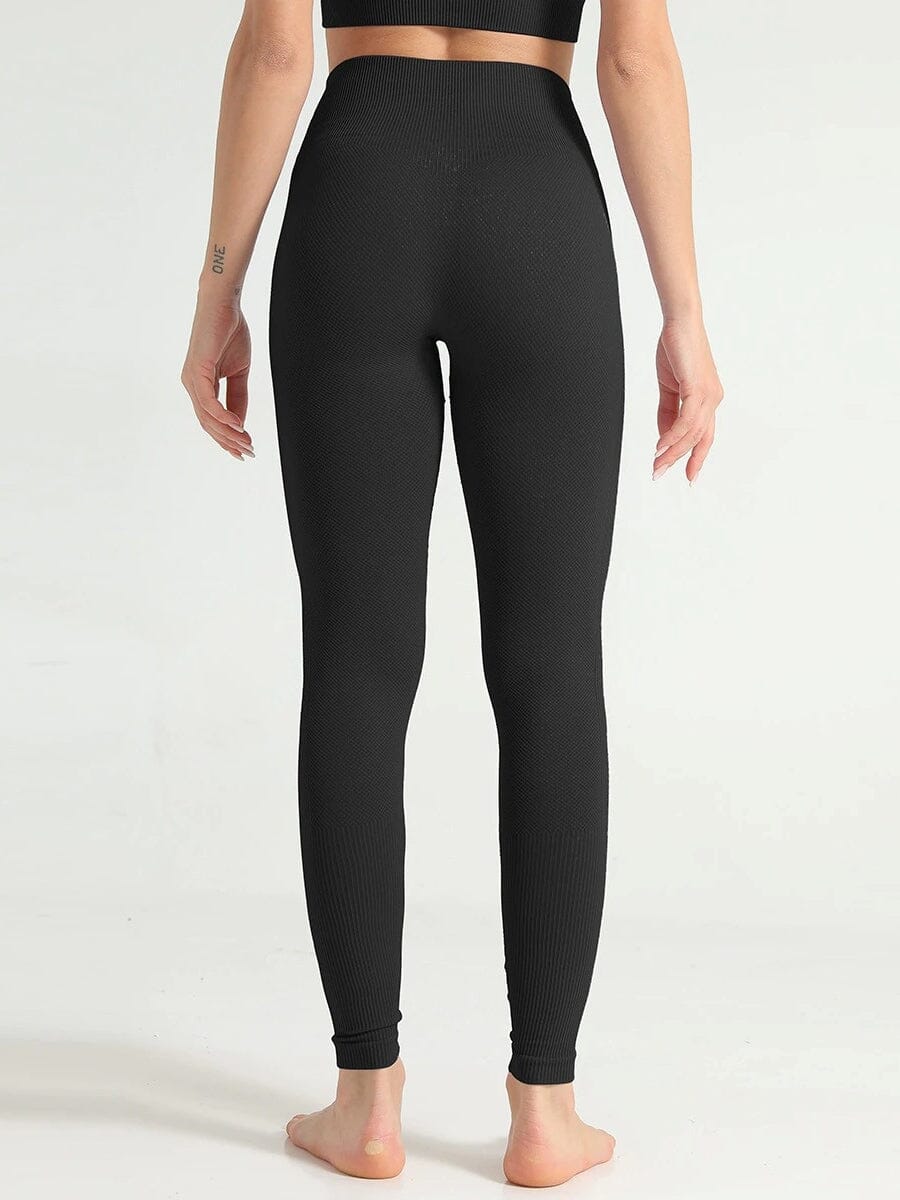 Legging Sport Côtelé Taille Haute | Yogaova