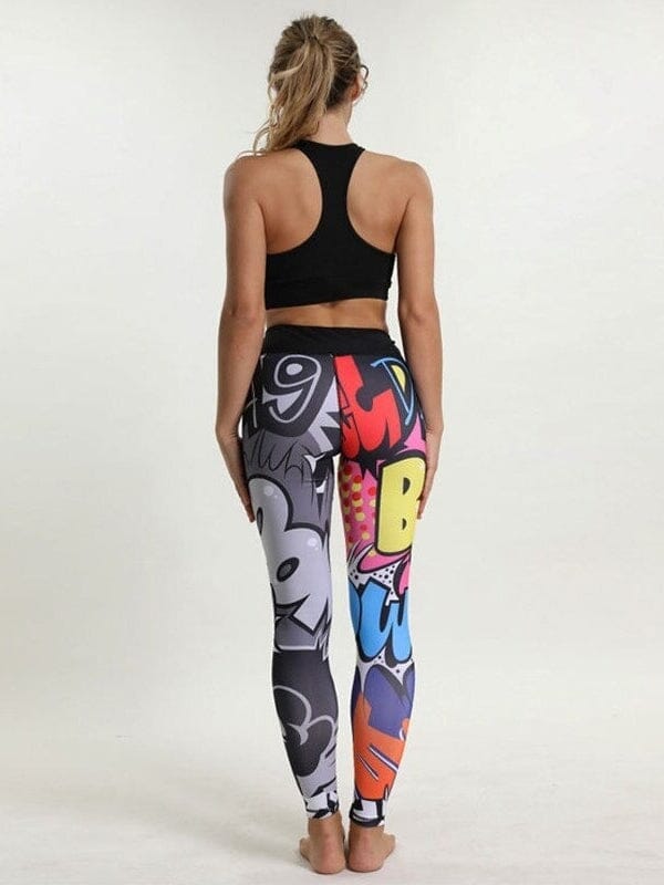 Legging Sport Dessin Pop Art | Yogaova