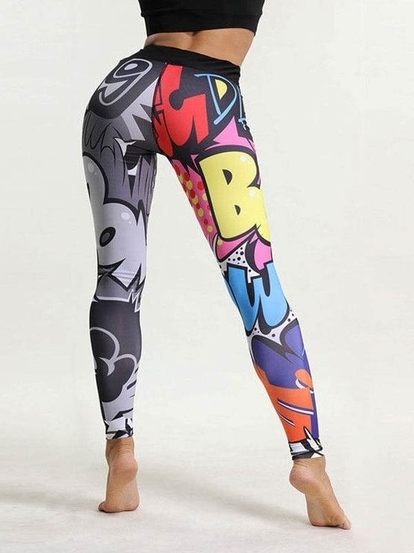 Legging Sport Dessin Pop Art | Yogaova