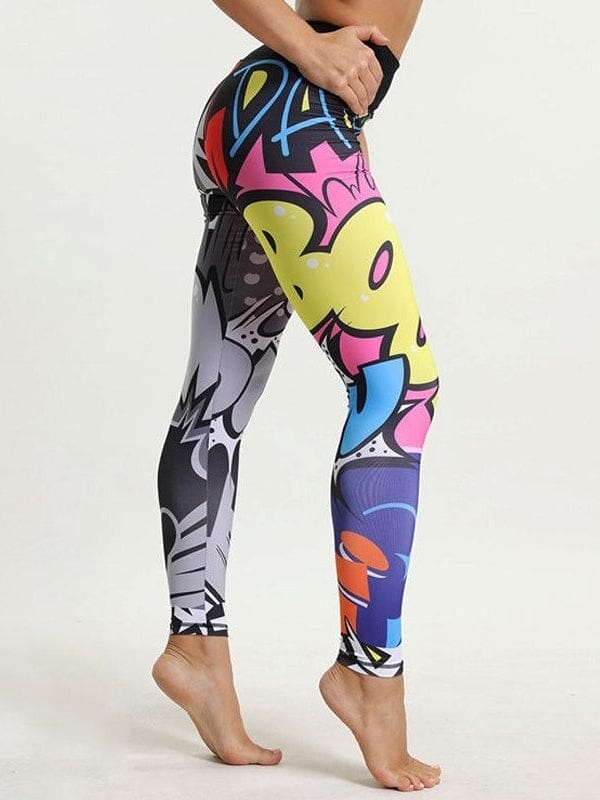 Legging Sport Dessin Pop Art | Yogaova