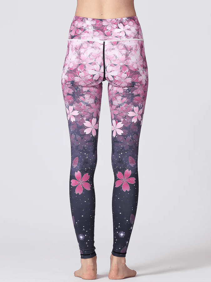 Legging Sport Fleuri | Yogaova