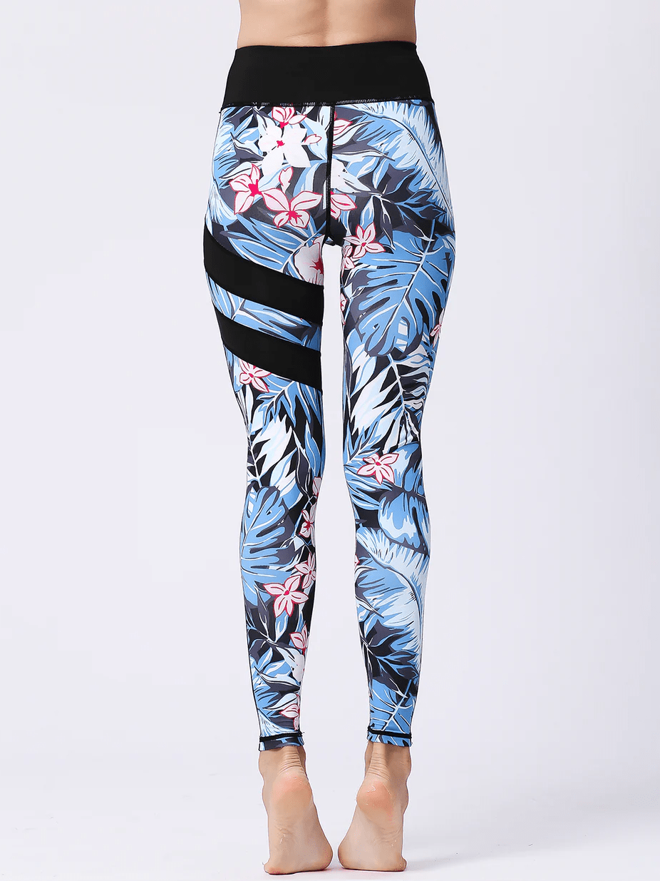 Legging Sport Fleurs | Yogaova