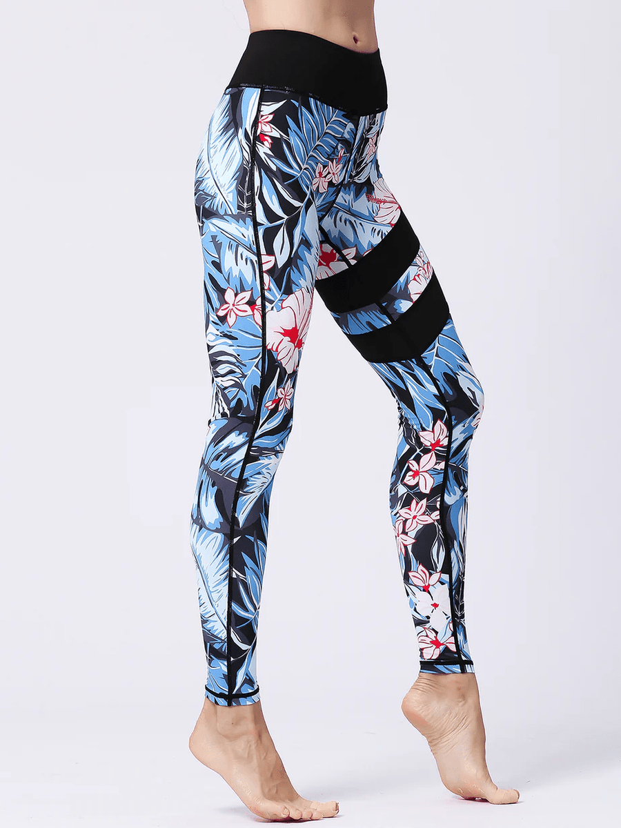 Legging Sport Fleurs | Yogaova