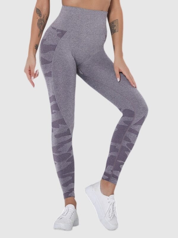 Legging Sport Imprimé Camouflage Sans Couture | Yogaova