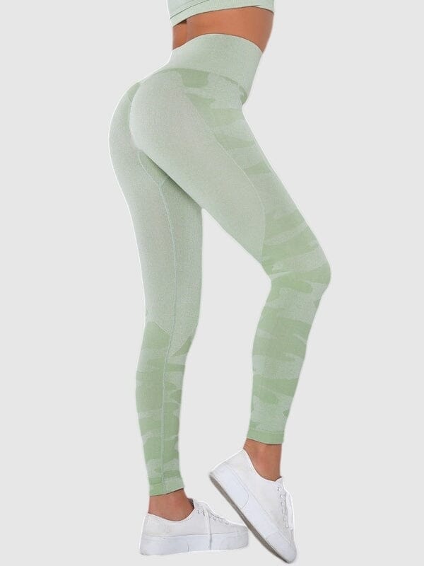 Legging Sport Imprimé Camouflage Sans Couture | Yogaova