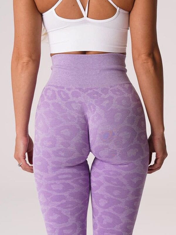 Legging Sport Imprimé Léopard Push Up (Sans Couture) | Yogaova
