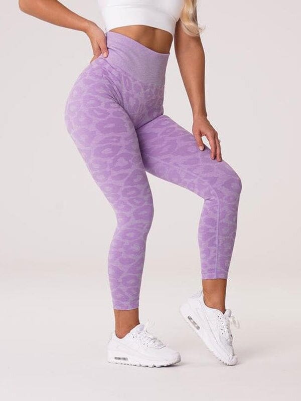 Legging Sport Imprimé Léopard Push Up (Sans Couture) | Yogaova