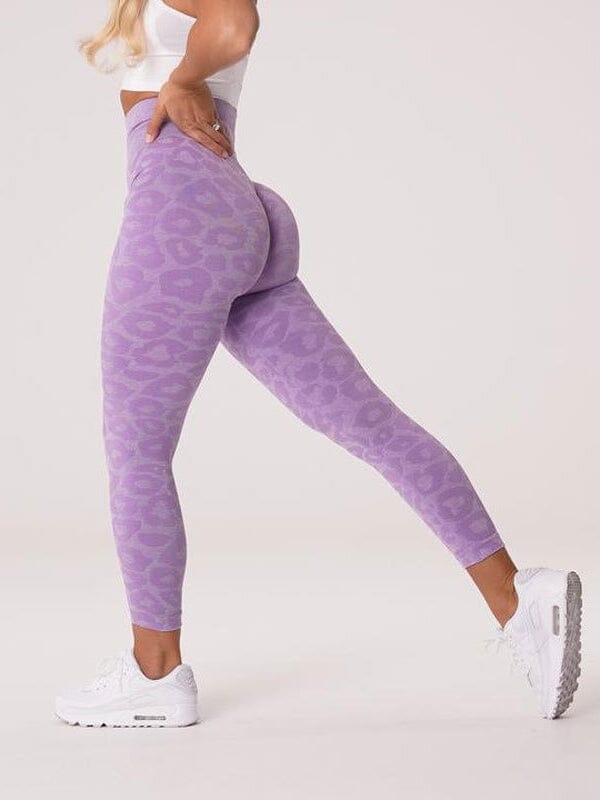 Legging Sport Imprimé Léopard Push Up (Sans Couture) | Yogaova