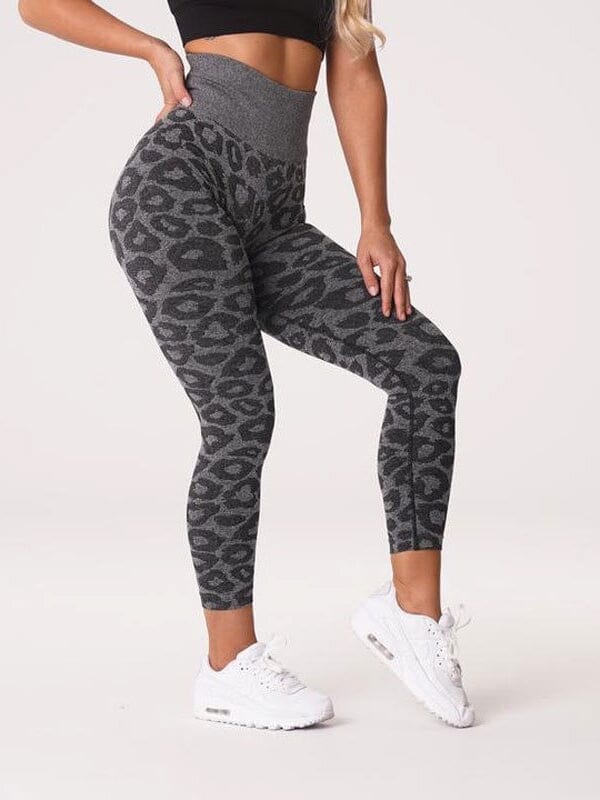 Legging Sport Imprimé Léopard Push Up (Sans Couture) | Yogaova