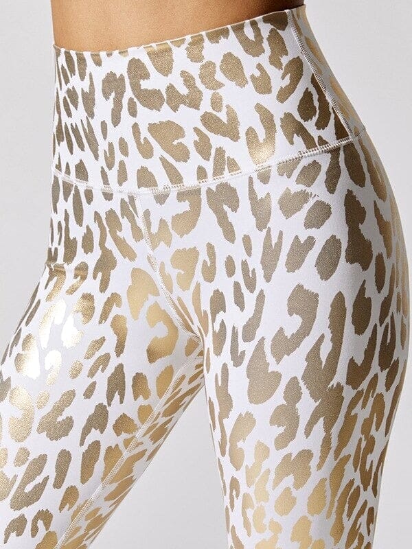 Legging Sport Léopard Brillant | Yogaova